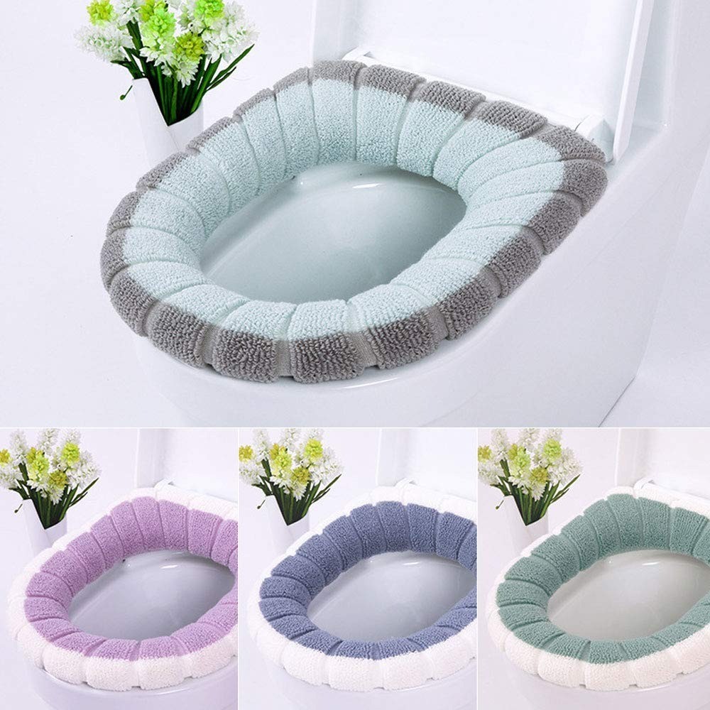 Warm Toilet Seat Cover Mat, Toilet Seat Lid Cover Without Dori
