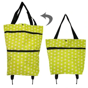 Foldable Shopping Trolley Carry Bag For With Wheels