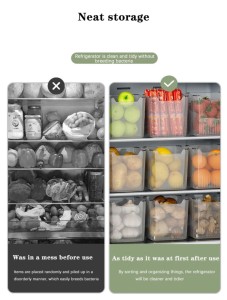 Fruits Space Saving Storage Boxes Fridge Organizer