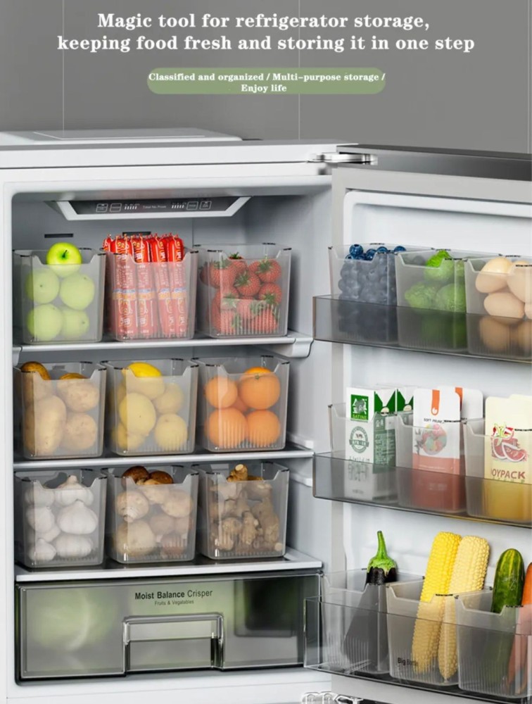 Fruits Space Saving Storage Boxes Fridge Organizer