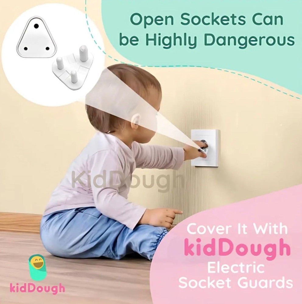 Baby Proofing Electrical Protector Socket Plug Cover Guards - Pack of 12pcs