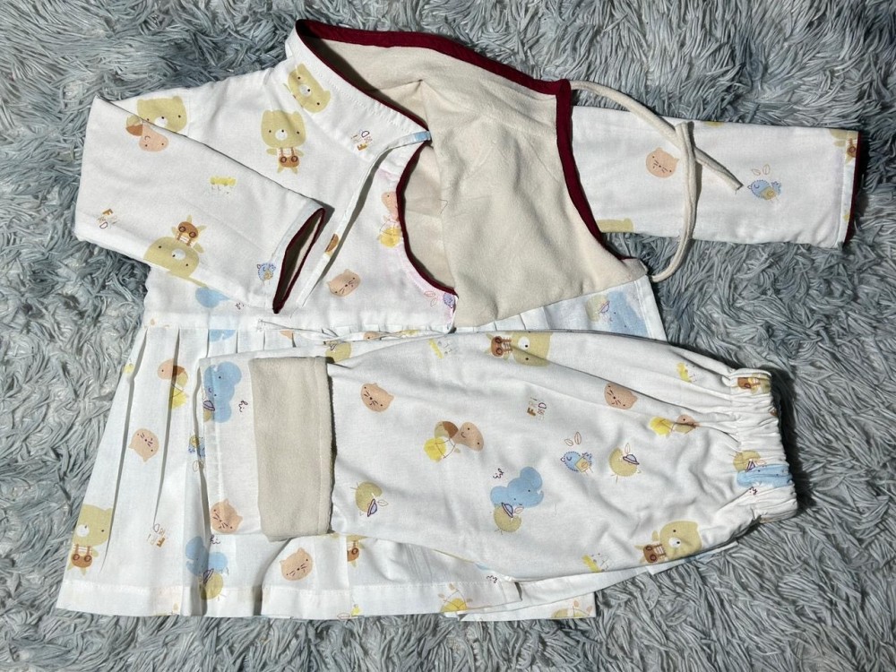 Frock set with inner fleece